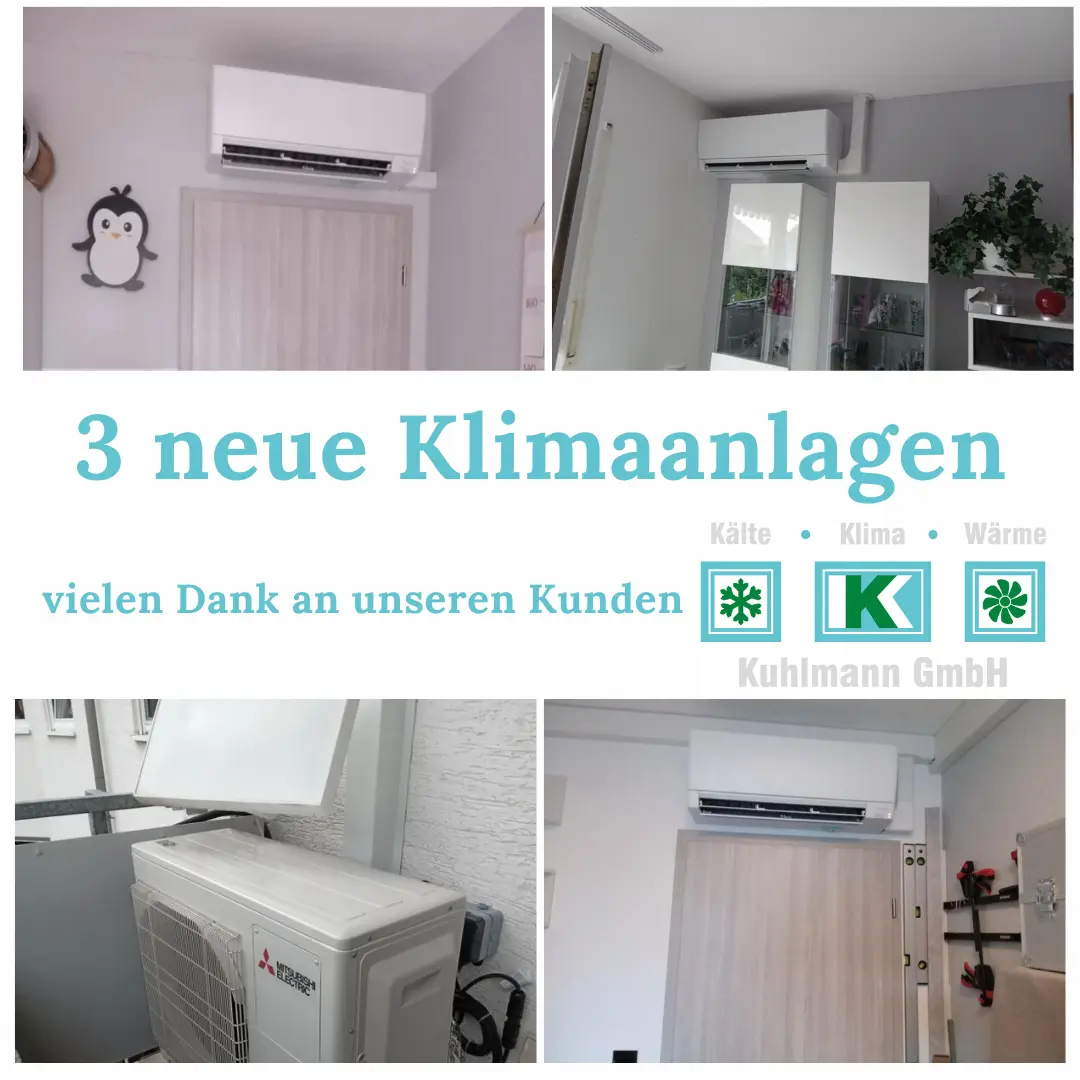 Drei Klimaanlagen bei einem Kunden